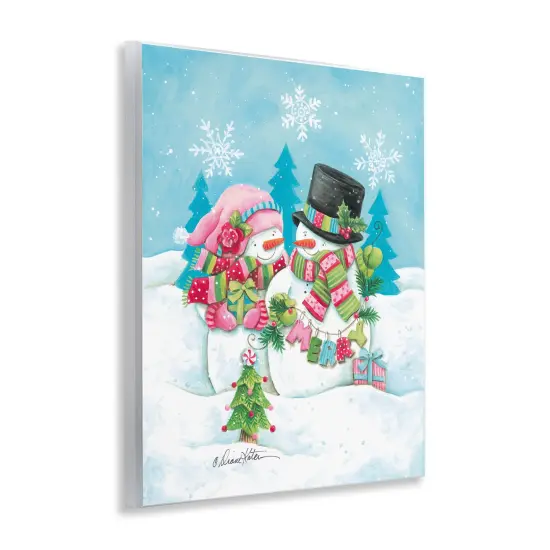 Stupell Industries Vintage Festive Snowmen Wall Plaque, design by Diane Kater {3}