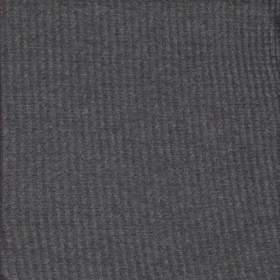 1 Yard Waffle Brushed Solid Fabric, 58/60&Prime; Wide Polyester Rayon Spandex Blend CHARCOAL GREY {1}