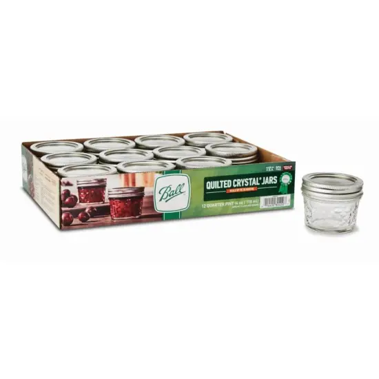 Ball Regular-Mouth Quilted Jelly Jars 4 oz. {1}
