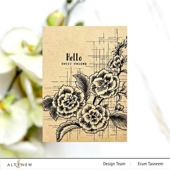 Floral Engravings Press Plate Set {2}