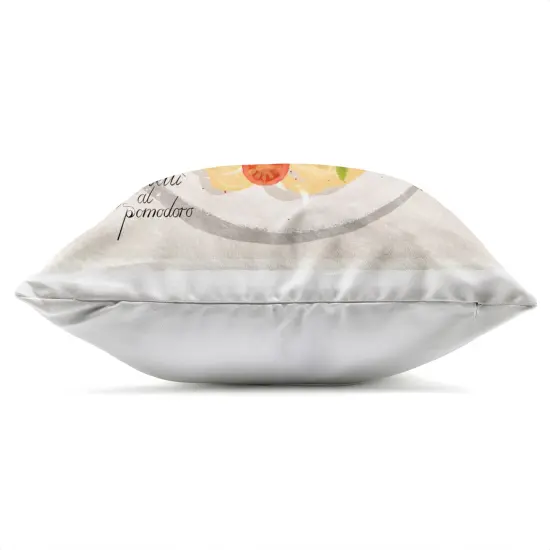 Stupell Industries Italian Spaghetti Meal Outdoor Printed Pillow design by Juliet Rose Philips , 18 x 7 x 18 {3}