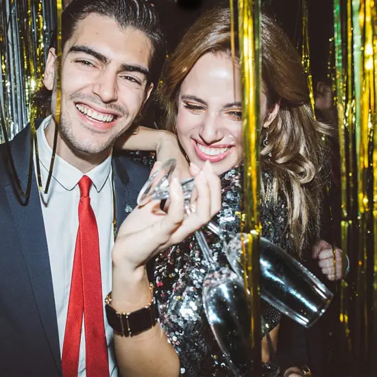 2 Pack Gold Foil Curtain Backdrop Party Decorations {3}