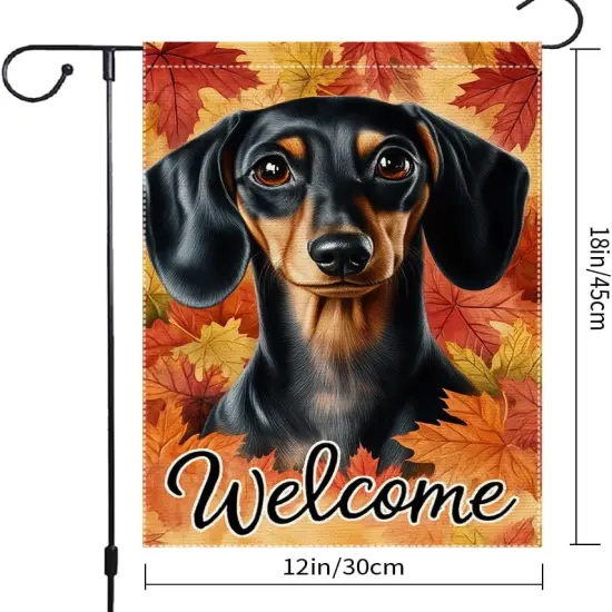 Welcome Fall Garden Yard Flag 12x18 Inch(RMQ-649) {3}