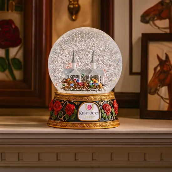 Tree Buddees x Kentucky Derby Snow Globe with Snow & Rose Petals - Official Limited Edition {2}
