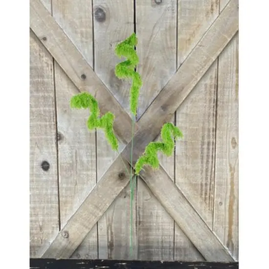 31" Furry Curl Spray: Lime Green {2}