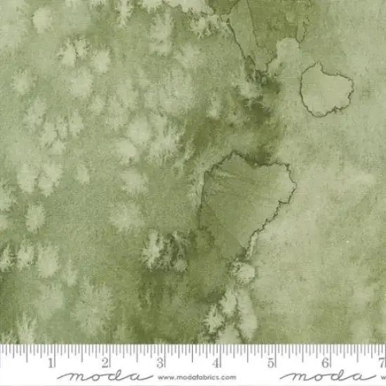 Green Desert Oasis Cypress Flow Basic Watercolor Painting 44"/45" Fabric Per Yard {1}