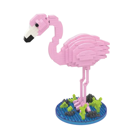 Mini Building Blocks - Flamingo {2}
