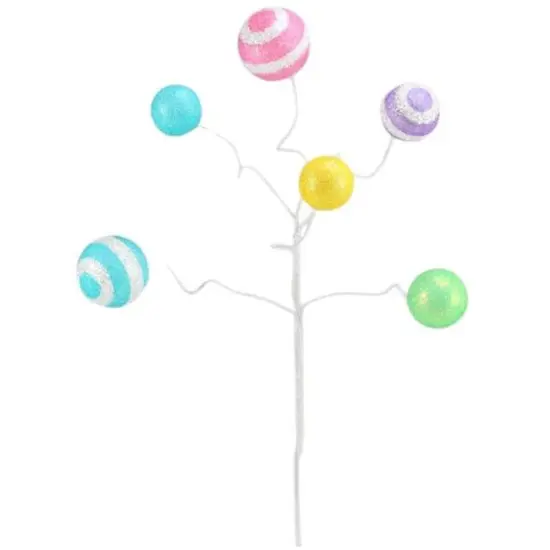 17" Glitter Ball Pick: Pink & Blue {1}