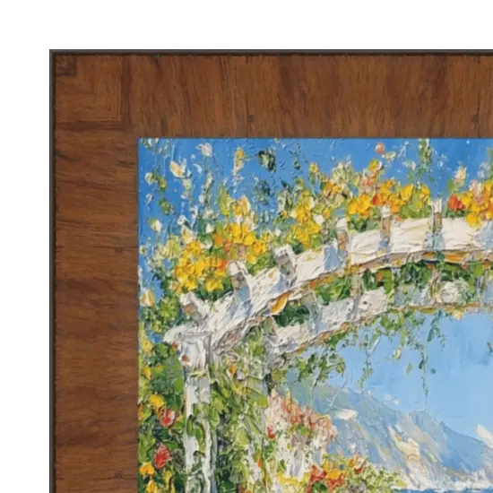 Contemporary Wood Grain Honey Scoop Picture Frame 20x20 frame {1}