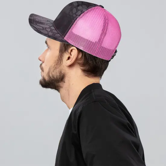 Richardson&reg; Printed Trucker Cap Digital Camo Green {6}