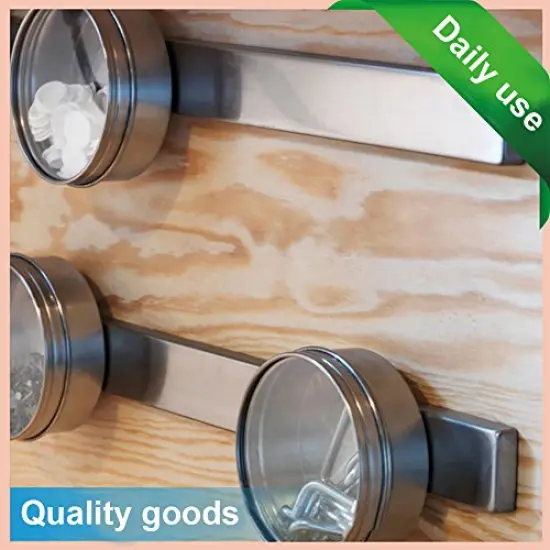 6 Pck Strong Rare Earth Neodymium Magnets, Heavy Duty Bar Magnets with Double-Sided Adhesive, Powerful Pull Force, perfect for Fridge, Garage, Kitchen, Science, Craft, Office, DIY 60x10x3mm {6}