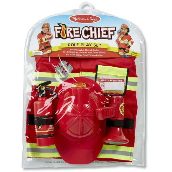 Fire Chief Role Play Costume Set {4}