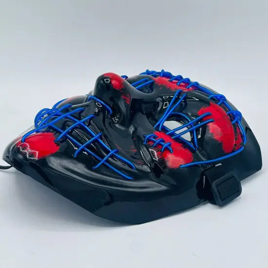 Kitcheniva LED Halloween Mask Neon 3-Mode Costume Purge {3}