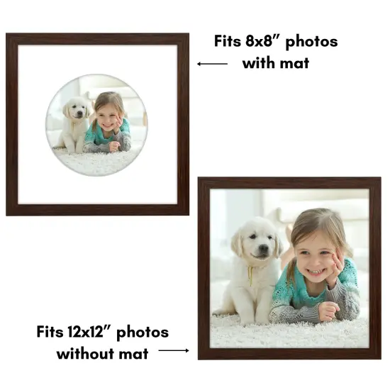 Americanflat Picture Frame with Round-Shaped Mat - Ideal for Any Room, Living Rooms, Dorm Room {4}