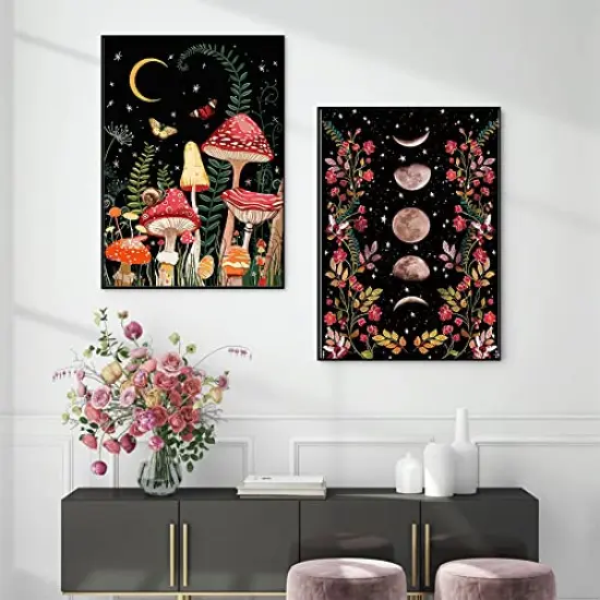 12"x16" 2 Pcs Diamond Painting Kits for Adults and Kids,5D DIY Full Drill Round Art Gems Mushroom Forest Diamond Art Perfect for Home Wall Deco Diamond Dotz {3}