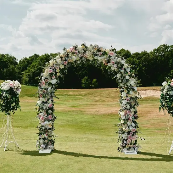 Arch Backdrop Stand Frame Flower Display Balloon Garden Pipe Arbor Wedding Party {2}