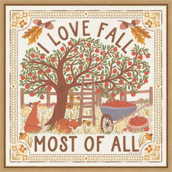 Autumn Days II by Laura Marshall Framed Canvas Wall Art {7}