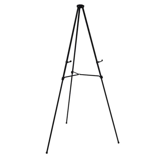 Audio-Visual Direct Lightweight Aluminum Telescoping Display Easel, 70 Inches, Black {8}