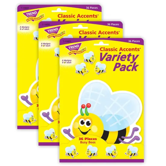 (3 Pk) Busy Bees Accents 36ct Classic {1}