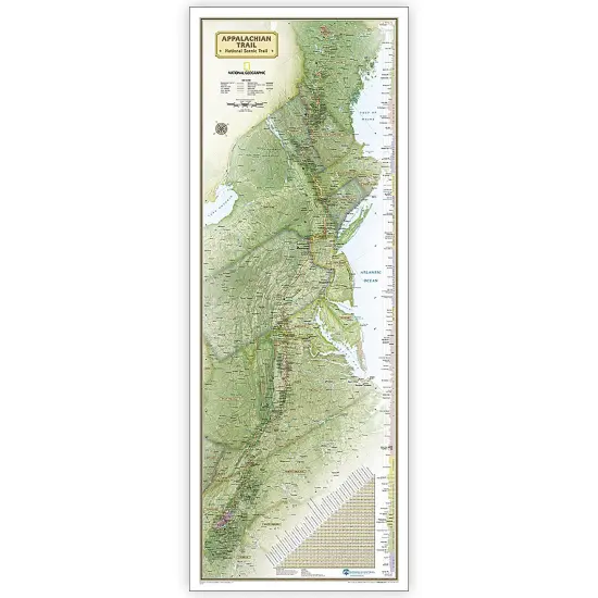 Appalachian Trail Map, In Gift Box, 18" x 48" {1}