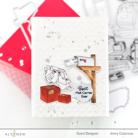 Herringbone Tiles 3D Embossing Folder {4}