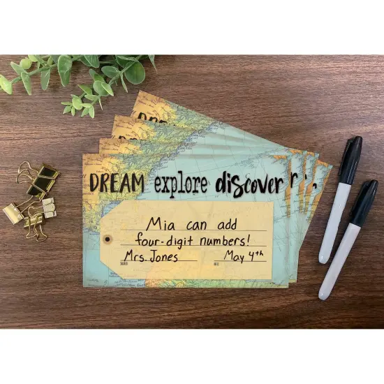 Travel the Map Dream Explore Discover Awards, 30 Per Pack, 6 Packs {3}