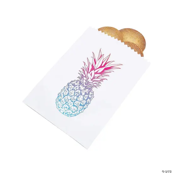 Ombre Pineapple Treat Bags Bulk 50 Pc {2}