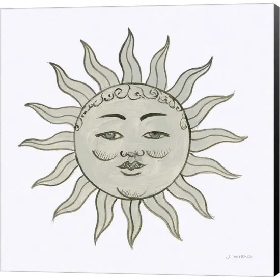 Sun by James Wiens 12" x 12" Canvas Wall Art {1}