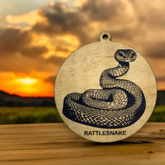 Ornament - Black - Rattlesnake - Serpentes {3}