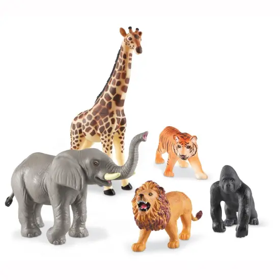Jumbo Jungle Animals, Set of 5 {2}