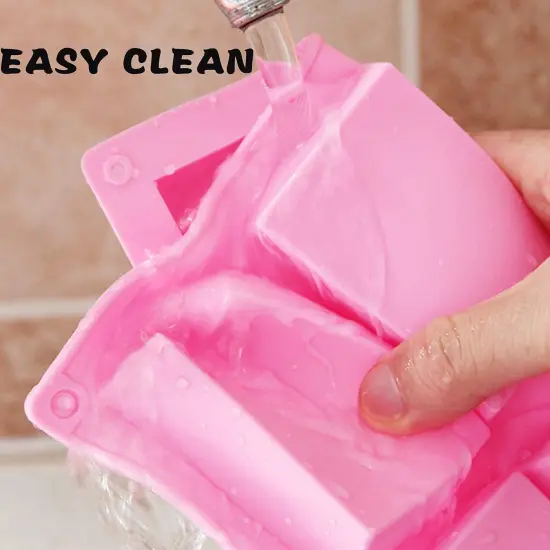 3 Pieces Silicone Soap Molds 6 Cavities Silicone Soap Mold Rectangle Oval and Flower Shapes Soap Molds for Soap Making Handmade Cake Chocolate Biscuit Pudding Jelly Ice Cube Tray {6}