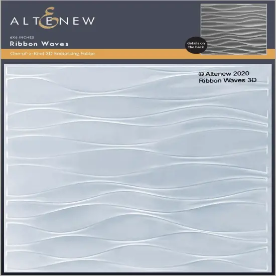 Ribbon Waves 3D Embossing Folder {1}