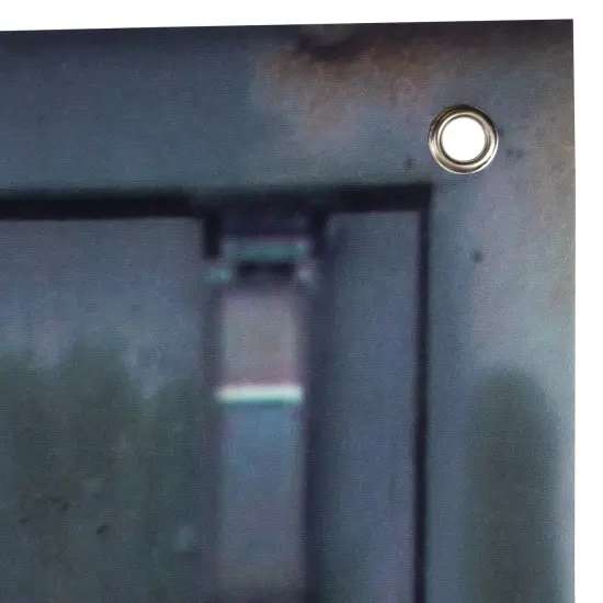 Northlight "Don't Open" Hospital Entryway Halloween Scary Door Decoration - 6' Gray {7}