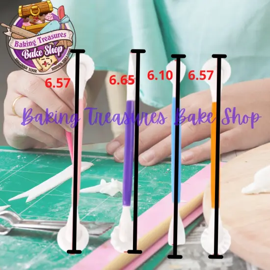 4 Pcs DOUBLE SIDED Fondant Tools {3}