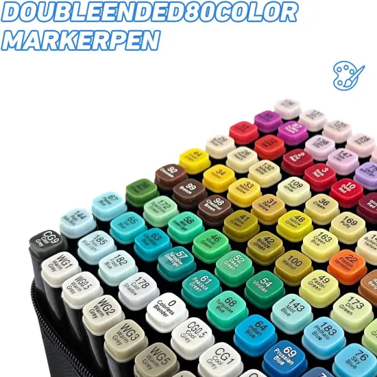 80 Colors Alcohol Markers Art Markers {1}