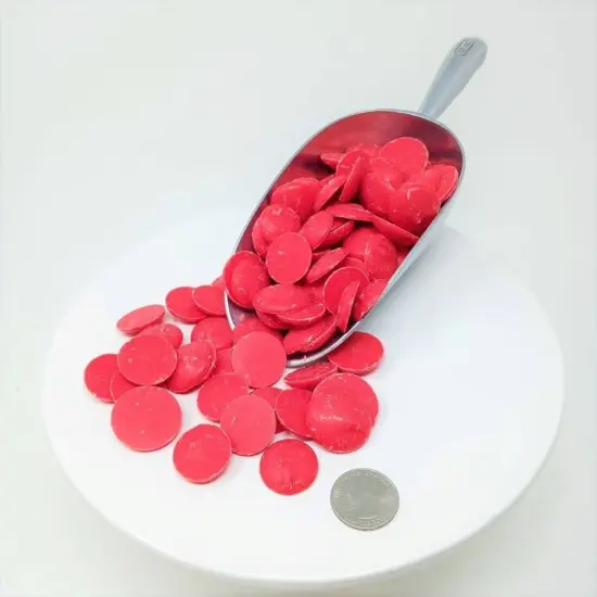 2.5lbs Merckens Red Chocolate Candy Melts for Coating Dipping Drizzling Baking and Decorating {5}