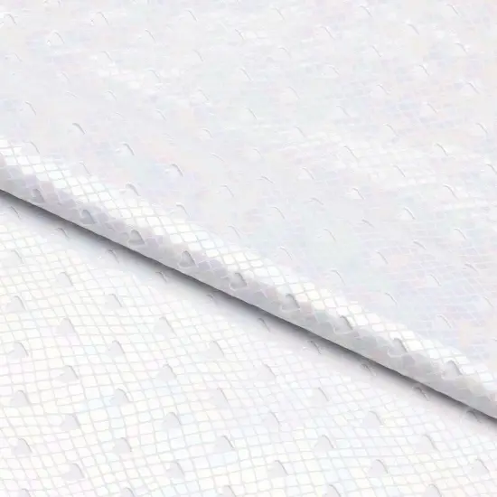 Hearts Wide Open Spandex Fabric Electric Silver {5}