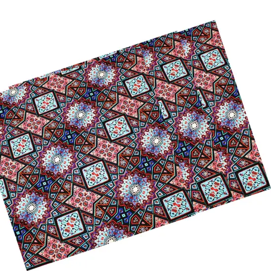 Geometric Kaleidoscope Printed Spandex {5}