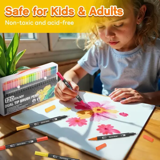 Art Markers Pens Brush Tip {3}