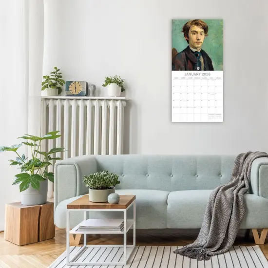 The Gifted Stationary 2026 Square Wall Calendar, Toulouse-Lautrec, 16-Month Arts and Antiques Theme Hanging Calendar with 180 Reminder Stickers, Month Planner for Home or Creative Spaces (12x12 In) Multicolor {2}