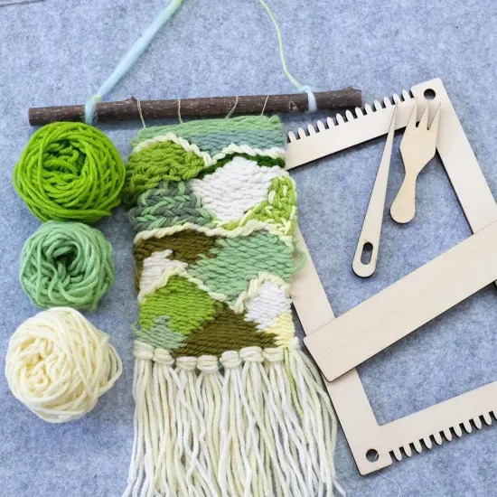 Rectangle Weaving Loom Kit with Weaving Tools {4}