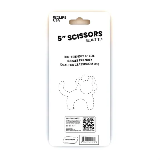 Kids Scissors 5 in Blunt Tip &ndash; School Safe &ndash; 48 Count {4}