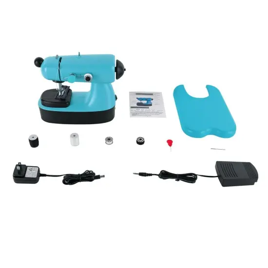Portable Mini Desktop Electric Sewing Machine Home DIY Tailor Stitch 2-Mode {3}