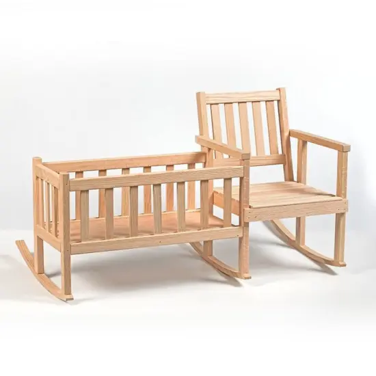 Eli & Mattie Amish Handcrafted Little Child Wooden Rocking Chair {4}