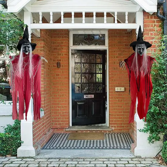 3 Pack Halloween Hanging Witches {4}