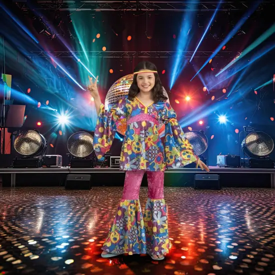 Hippie Flower Power Costume Child {3}