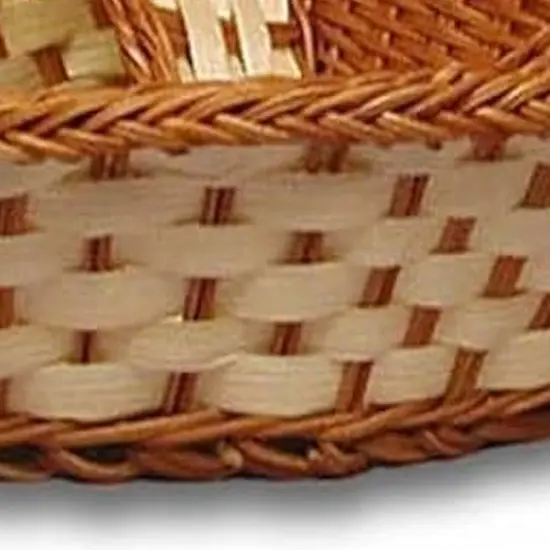 Two-Tone Bamboo Heart Baskets 10.25" x 9" x 3.125" {5}