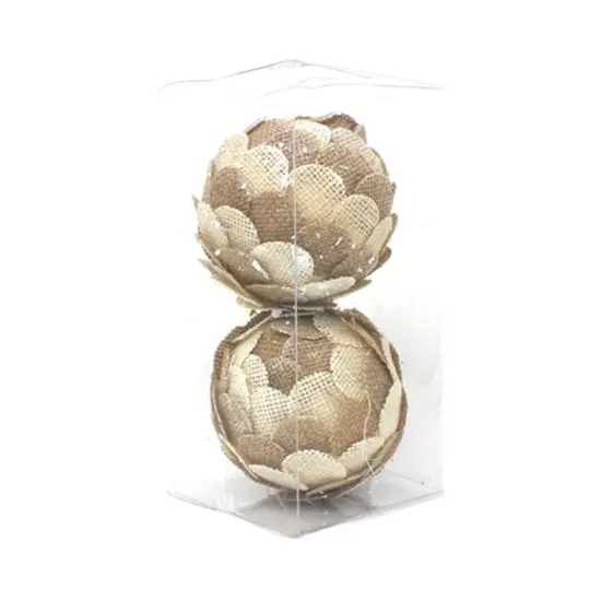 10cm Pinecone Ornament 2 Pcs {5}
