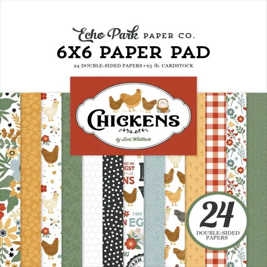 Echo Park: Chickens 6x6 Mega Paper Pad {1}