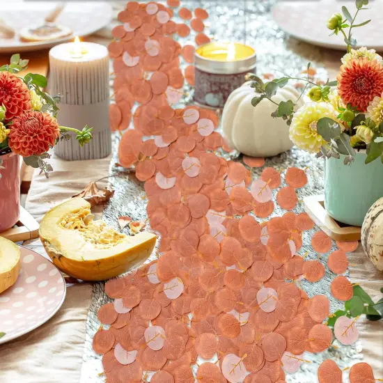 100Pcs Fake Fall Leaves Artificial Eucalyptus Leaves {5}